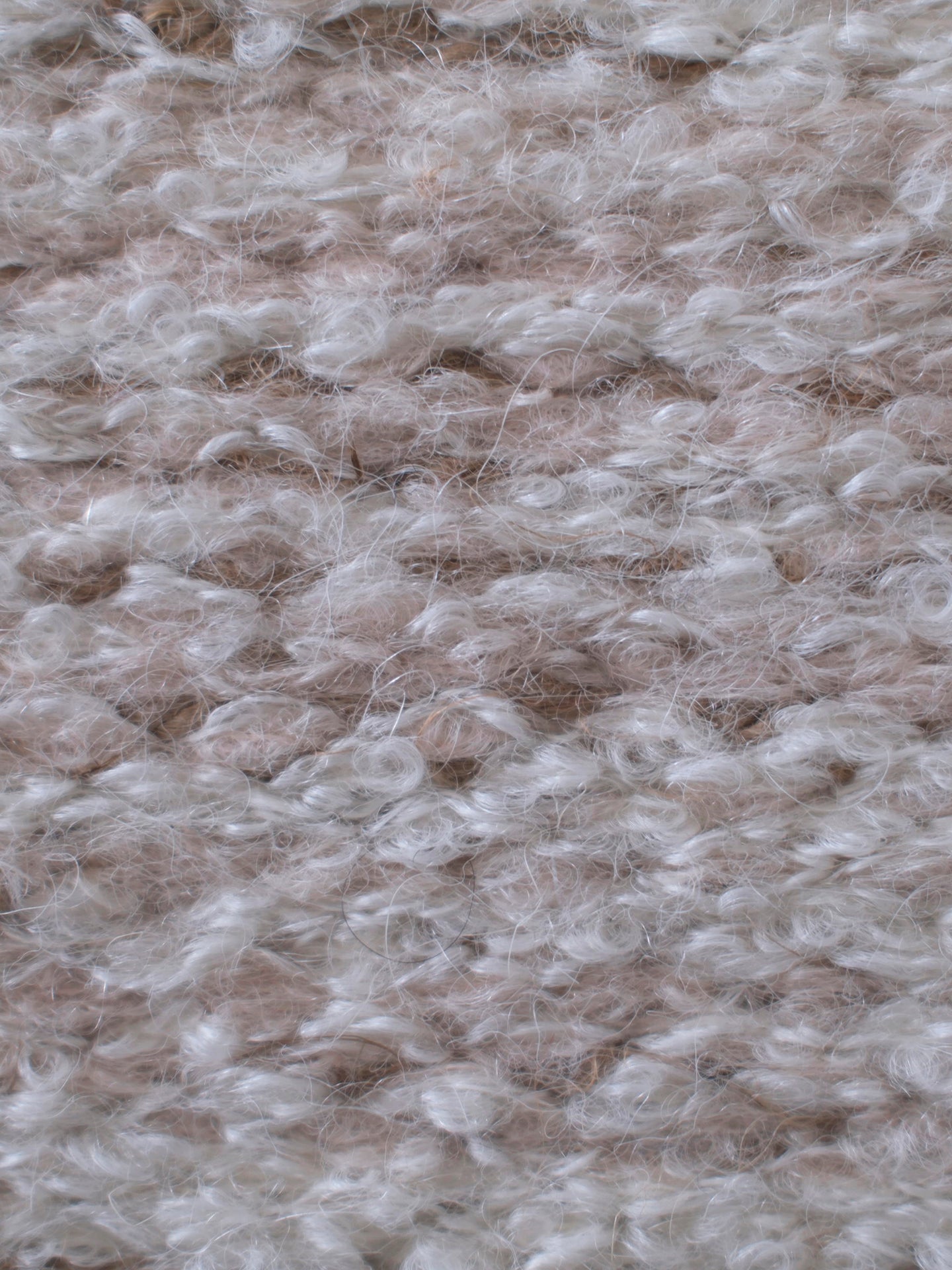MELANGE | NATURAL WHITE, TAN & YUTE | BOUCLE ALPACA | MEDIUM THICKNESS
