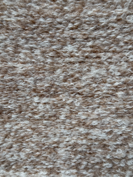 MELANGE | NATURAL WHITE & TOASTED | BOUCLE ALPACA | MEDIUM THICKNESS