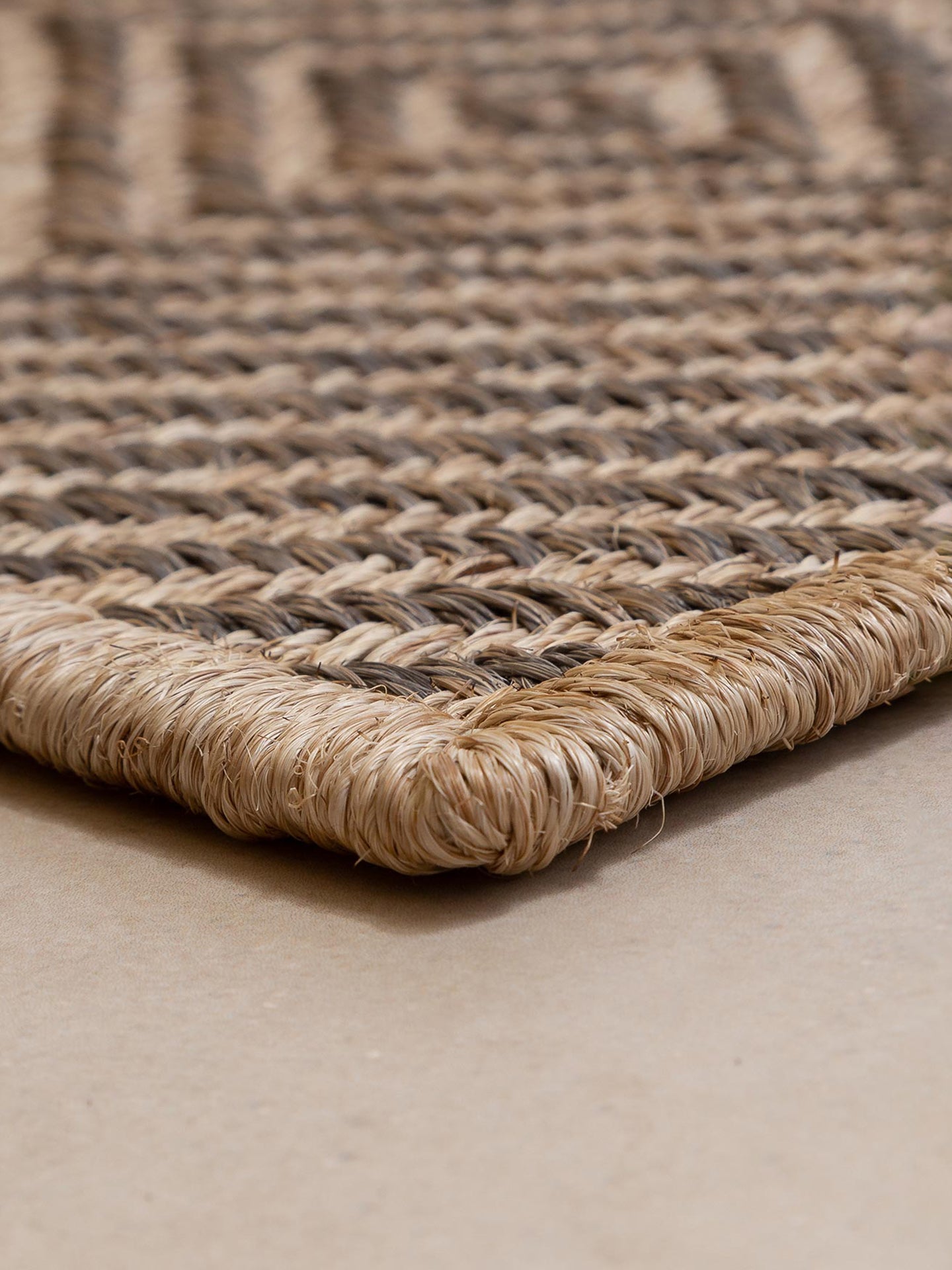 HERRINGBONE | NATURAL & GRIS MELANGE