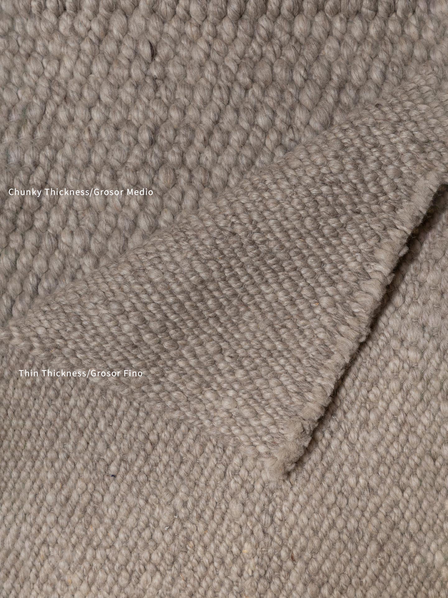 GRIS CLARO | LANA CEPILLADA | GROSOR FINO