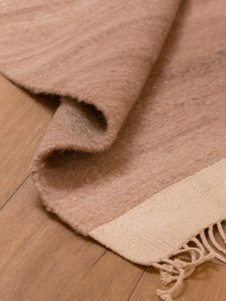 TRENZAS | BEIGE CLARO | LLAMA | GROSOR FINO