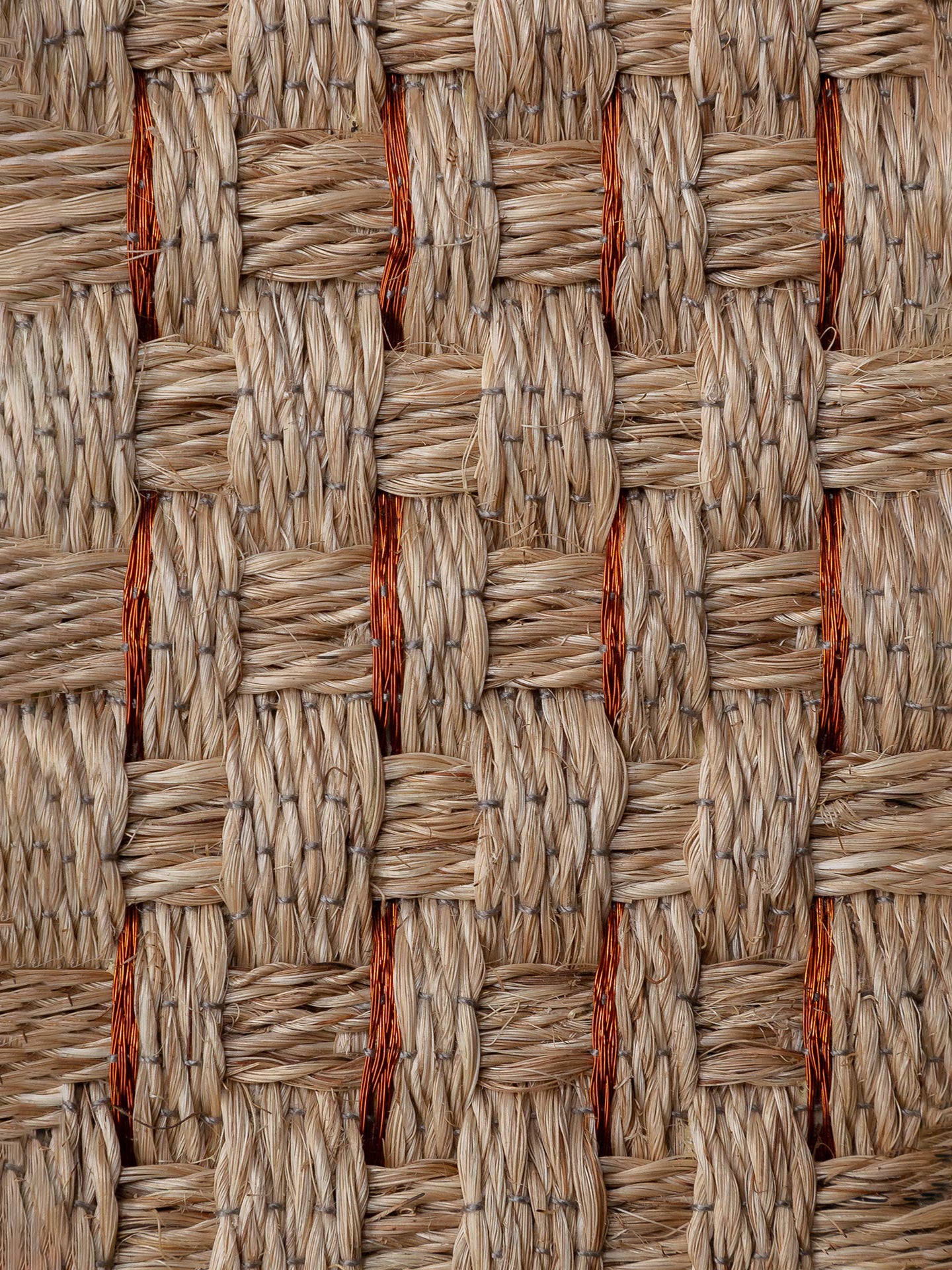 CANASTO LARGO | NATURAL & COBRE