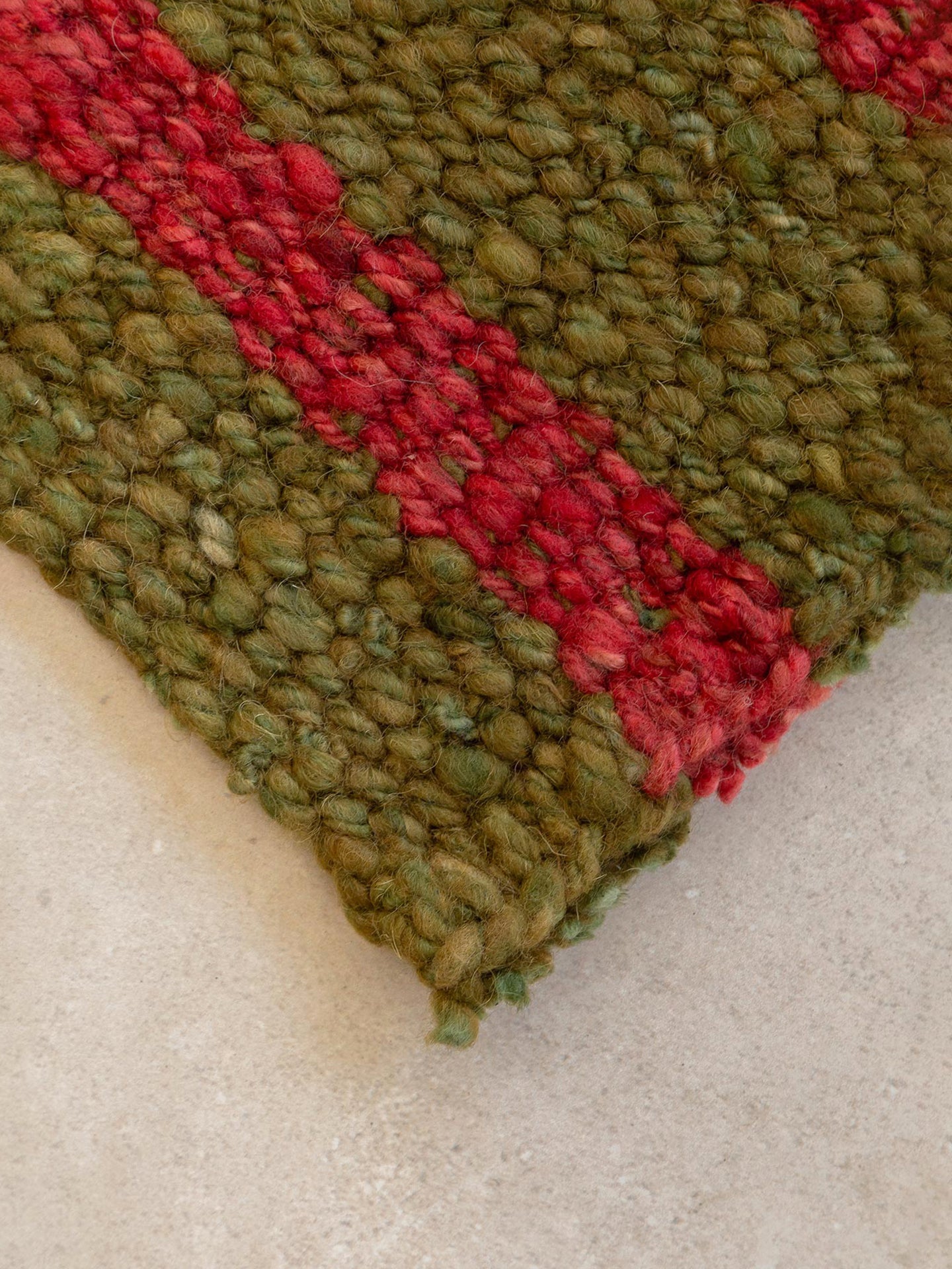 STRIPED | YERBA GREEN & MALBEC | WOOL | CHUNKY THICKNESS