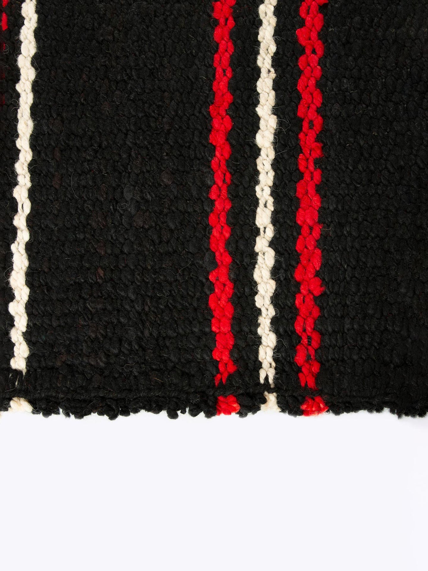 Rayas negras, naturales y rojas