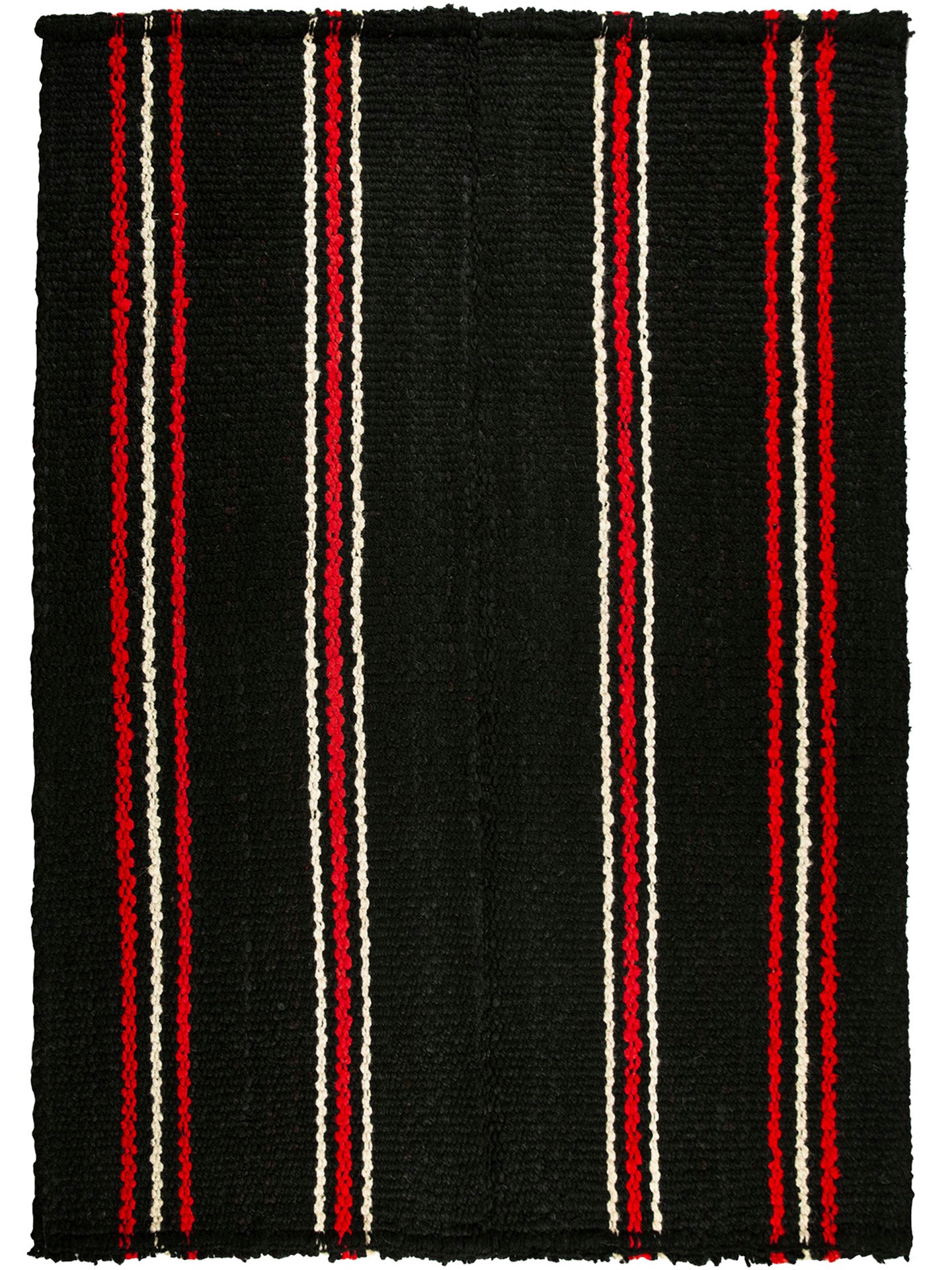 Rayas negras, naturales y rojas