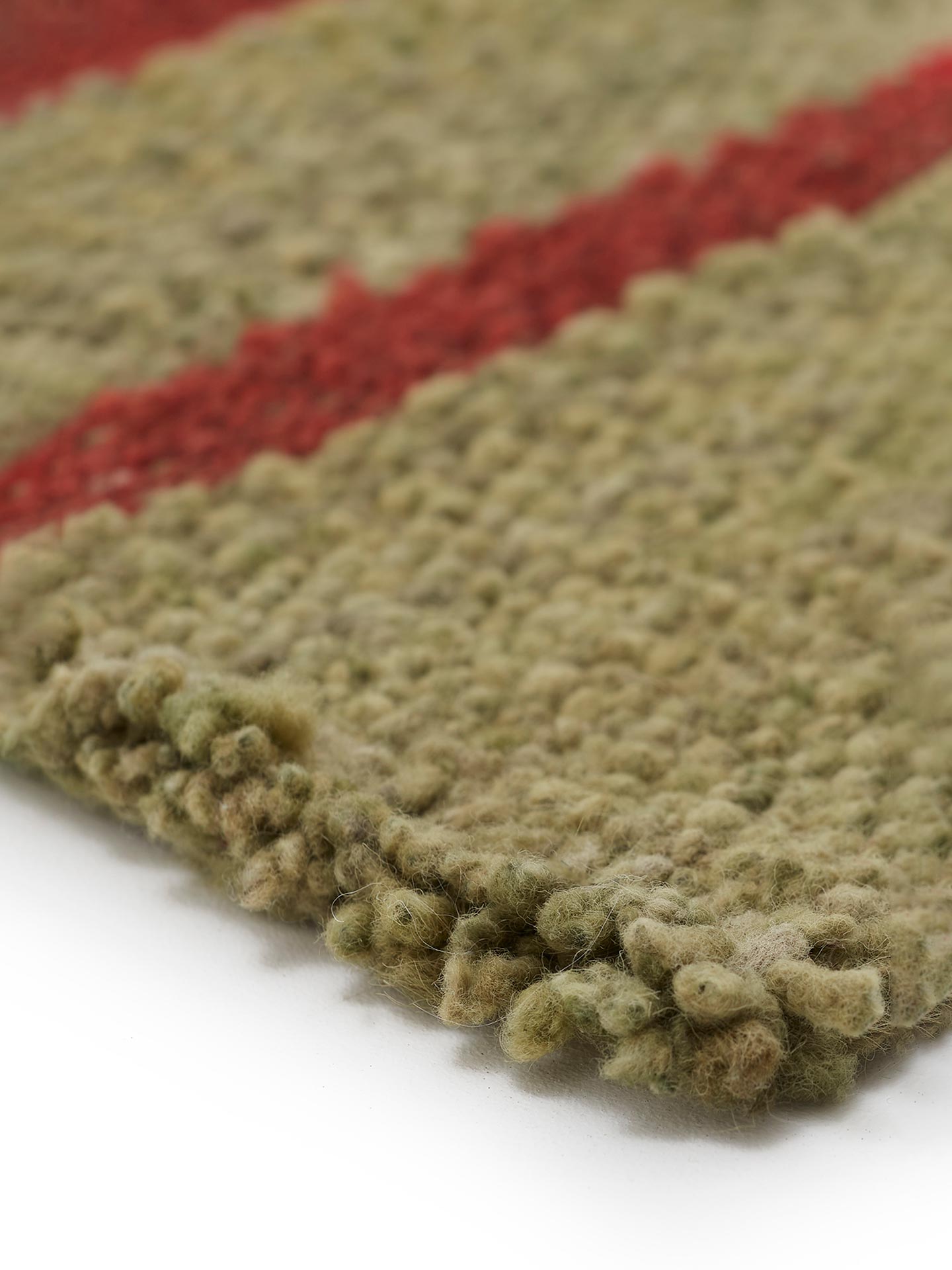 Rayas verde musgo y rojo