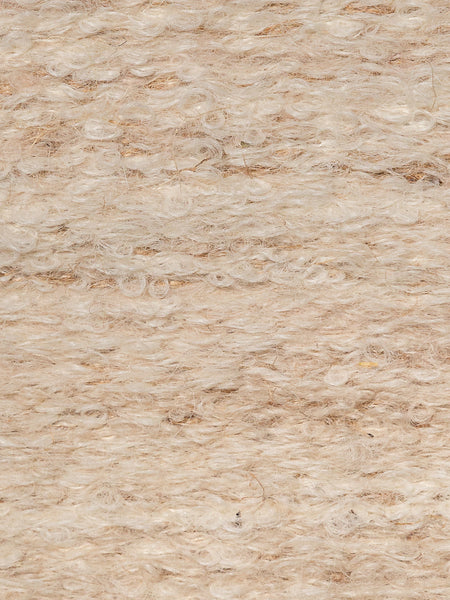 MELANGE | BLANCO NATURAL, TAN & YUTE | ALPACA BOUCLÉ | GROSOR MEDIO