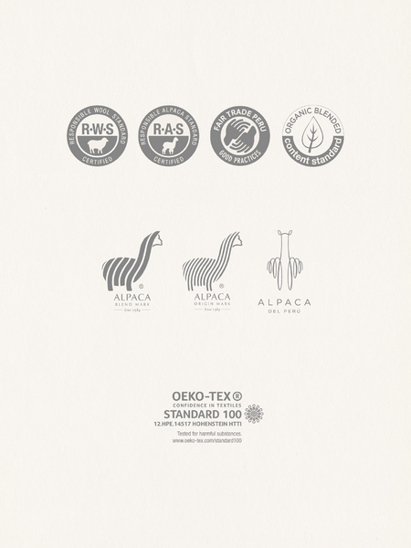 CHECKERED | NATURAL WHITE | BOUCLE ALPACA | MEDIUM THICKNESS