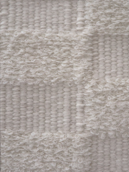 CHECKERED | BLANCO NATURAL | ALPACA BOUCLÉ | GROSOR MEDIO