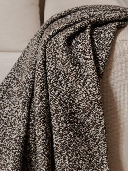 MANTA JASPEADA NEGRA