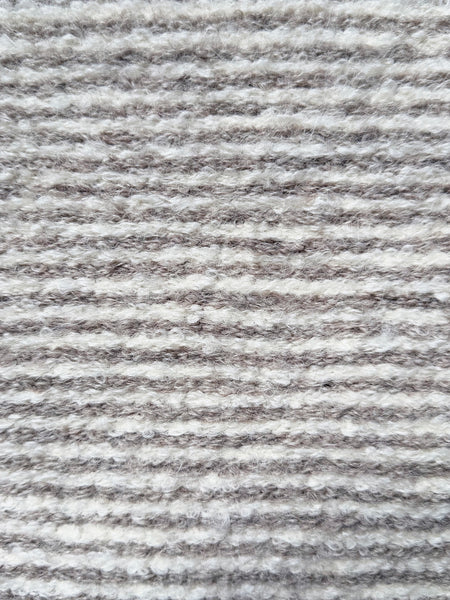 PINSTRIPES | NATURAL WHITE & BEIGE | BOUCLE ALPACA | MEDIUM THICKNESS