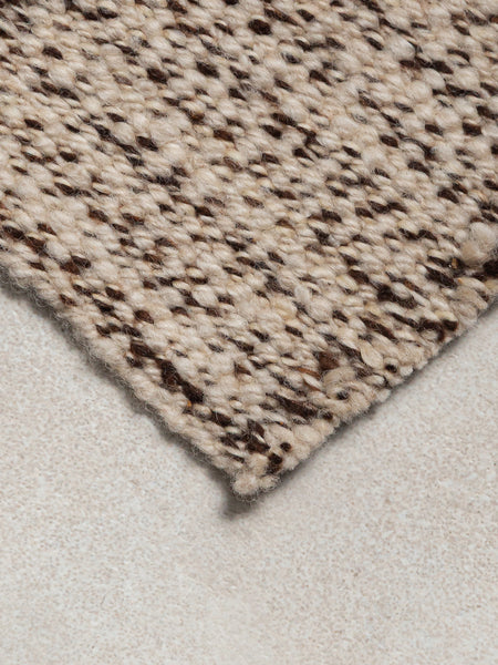 MARBLED RUG | LIGHT NATURAL | WOOL | CHUNKY THICKNESS