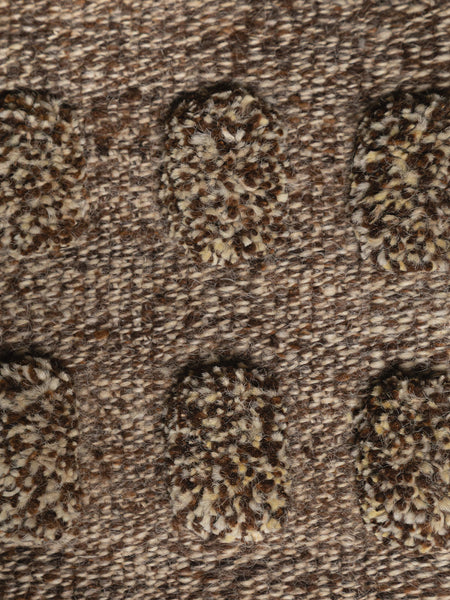 CUT PILE MARBLED RUG | DARK NATURAL | WOOL | CHUNKY THICKNESS