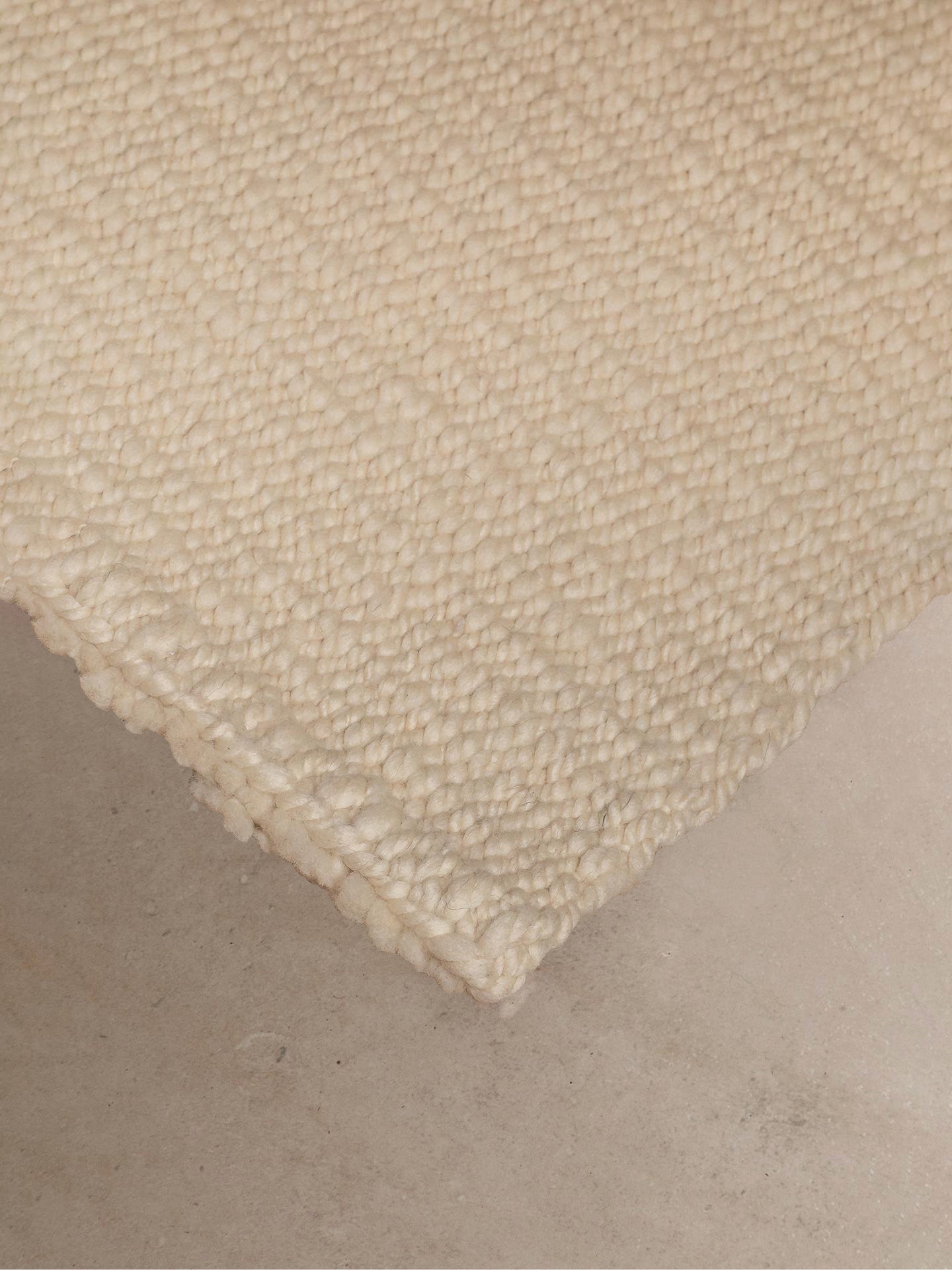 SURCOS | BLANCO NATURAL | LANA CEPILLADA | GROSOR GRUESO